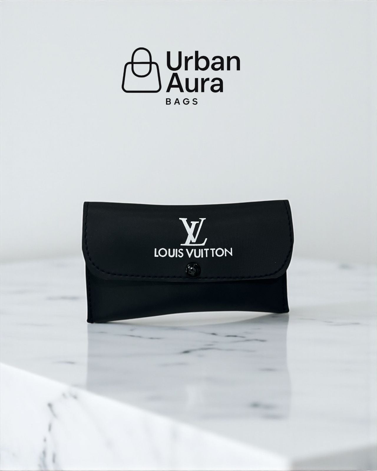 Luxury-Inspired 3-Piece Black Tote Bag Set